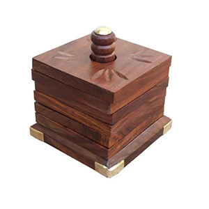 Graceful Latest Design Handmade Wooden Coasters <b>Non</b> <b>Slip</b> / Best Quality for Office Restaurants Hotels Home at Cheapest Price - Product Image 3