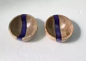 Juego de vajilla de madera de resina, cuenco de comida, suministros de cocina y hogar, cuenco de masa de madera de resina, cuenco y platos de madera de resina terminados - Product Image 4