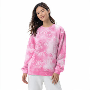 Sudaderas con hombros caídos de lavado ácido para mujer, sudadera holgada GSM 450 para mujer, sudaderas lavadas con ácido para mujer - Product Image 3
