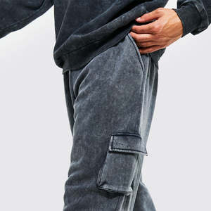 กางเกงโอเวอร์ไซส์สำหรับผู้ชายกางเกงจ็อกเกอร์ผ้าฝ้าย100% มีกระเป๋าด้านข้างผ้าคอตต้อนดีไซน์ใหม่ - Product Image 6