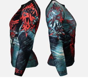 Camisa de baño de tela reciclada respetuosa con el medio ambiente con impresión personalizada - Product Image 4