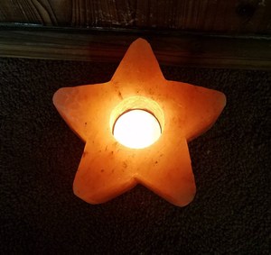 Portavelas de Sal Rosa del Himalaya, Hecho a Mano, Moderno, Resistente al Fuego, Seguro para Revestimiento de Paredes de Cocina y Uso en Villas - Product Image 2