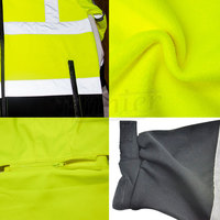 Vêtements de travail pour hommes de haute qualité, vêtements de travail de sécurité haute visibilité, veste réfléchissante, veste de travail d'hiver haute visibilité, vente en gros de vestes de sécurité pour la construction