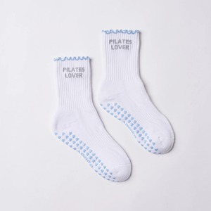 ODM Custom Jacquard Logo Ruffle Reformer <b>Socks</b> Non-slip <b>Grip</b> Yoga Bare Pilates <b>Socks</b> for Women Wholesale Sample Support - Product Image 4