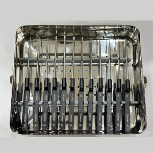 Juego de curetas cervicales Codman Microdiscectomy Karlin de acero, manual, certificado MOL, con bandeja de discirminación - Product Image 1