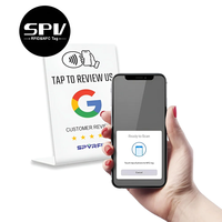 Tarjeta de Membresía de Pago sin Contacto de Google, Tarjeta de Visita NFC RFID, Mini Etiqueta con Banda Magnética, Chip EM4305 860-960mhz, Resistente al Agua