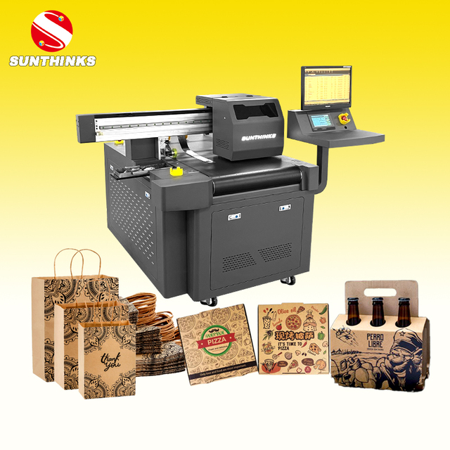 Sunthinks 10pcs Epson I3200 Printhead Digital Single Pass Printer 330mm Printing 4 Colors CMYK Color Box Printer