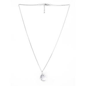NOVAMART Fine Rhodium Plated White Gold & Rose Islamic Moon Star <b>Pendant</b> Chain Necklace with <b>Emerald</b> Zircon Moissanite or Diamon - Product Image 4