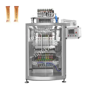 Machine d'emballage verticale automatique à 8 voies machine d'emballage de poudre de sel de mer machine d'emballage de sucre granulaire snack