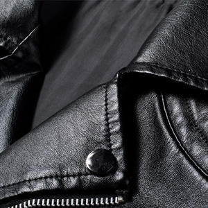 Chaqueta de Cuero de Primera Calidad para Hombre, Chaqueta de Cuero de Oveja a la Moda, Chaqueta de Piloto de Carreras de Motocicleta de Invierno para Hombre - Product Image 5