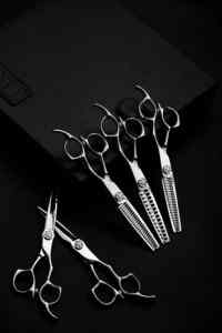 Japon 440 ciseaux à cheveux 60-61HRC ciseaux de coiffeur de haute qualité 6 pouces coupe de cheveux ciseaux à effiler ciseaux de coiffeur professionnels - Product Image 4