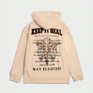 เสื้อฮู้ดดี้ผู้ชายทรงโอเวอร์ไซส์ ผ้าฝ้าย 100% ระบายอากาศได้ดี สีพื้น ย้อมสีธรรมชาติ สไตล์ไฮสตรีท ลุคใหม่ ทันสมัย สำหรับฤดูใบไม้ร่วง เป็นมิตรกับสิ่งแวดล้อม - Product Image 2