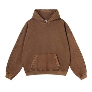 Sudaderas con Capucha de Corte Regular, Estilo Vintage, Lavado Ácido, para Hombre, 100% Algodón, Forradas, Técnica Puff, Bordado 3D, Impresión Digital de Invierno, Lavadas - Product Image 4