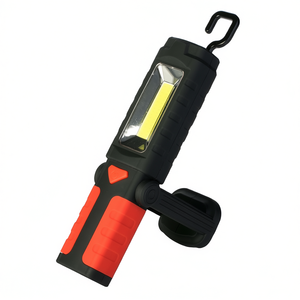 Lámpara LED portátil de 3W y 200 lm con gancho magnético, roja y negra, PP3163, para camping - Product Image 2