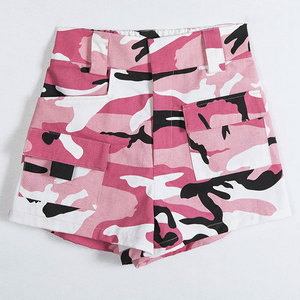 Pantalones cortos de mujer con estilo de alta calidad al por mayor nuevos pantalones cortos de mujer de diseño pantalones cortos de mujer de color sólido con su propio logotipo - Product Image 5