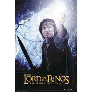Póster de El Señor de los Anillos: El Regreso del Rey, Estilo Pergamino Colgante, Impresión Digital en Plástico para Decoración del Hogar - Product Image 1