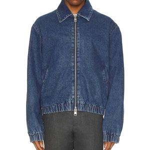 Unisex <b>Jean</b> <b>Work</b> Jackets For <b>Men</b> Soft Comfortable Denim Coats Custom Factory Bulk Manufacturing Distressed Acid Wash Style - Product Image 4