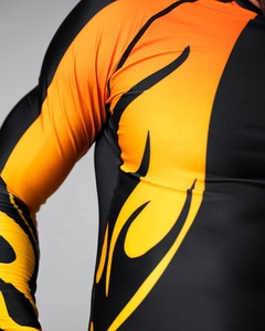 Camiseta Deportiva de Compresión de Manga Larga para Hombre, Sublimada, para Entrenamiento de BJJ y MMA, Transpirable, para Gimnasio y Fitness - Product Image 2