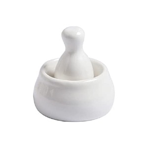 Best Quality MS INC Natural White Stone Marble Mortal & Pestle Set Medicine Crusher Herbs Spice Grinder <b>Pill</b> Crusher - Product Image 4