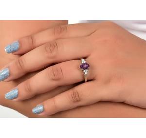 แหวนทับทิมธรรมชาติรูปดาว925เงินสเตอร์ลิงทำด้วยมือแหวนทับทิมดาวซูเปอร์ไฟน์6เรย์สตาร์สำหรับงานแต่งงานขายส่ง - Product Image 5