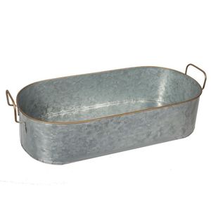 Maceta de hierro de metal de forma redonda en estilo antiguo con un color vintage adecuado para el adorno de la casa y el jardín - Product Image 4