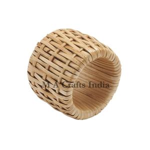 Anillos para Servilletas Planos de Bambú y Ratán de Alta Calidad, Estilo Bohemio para el Hogar, Cocina y Camping, en Existencia - Product Image 1