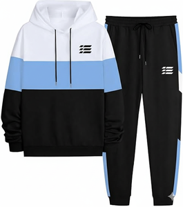 ชุดวอร์มปรับแต่งได้ตามต้องการ | สีพื้น | ดีไซน์มีฮู้ด | ผ้าฟลีซผ้าฝ้าย100% | ป้องกันแบคทีเรียระบายอากาศ | ฤดูหนาว - Product Image 1