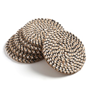 <b>Coasters</b> <b>Drinks</b> Beer Coffee Cotton Woven Absorbent <b>Coaster</b> Holder manufacturer Boho <b>Coasters</b> Home Decor Tabletop Protection - Product Image 4