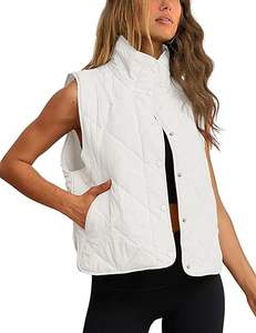 Venta Directa de Fábrica, Chaleco Acolchado con Cierre y Cuello en V, Transpirable, de Alta Calidad, Personalizable, para Hombre, Invierno, Casual, 220g - Product Image 4