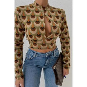 Bluz 3018-08 en tricot ajouré pour femme, automne, confortable et élégant - Product Image 2