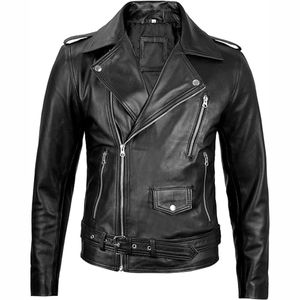 <b>Mens</b> fashion leather <b>jacket</b> 2025 trendy streetwear <b>biker</b> coat premium quality durable stylish outerwear - Product Image 2