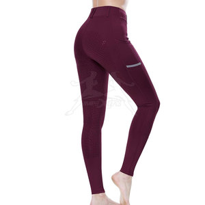 Pantalones Ecuestres de Moda con Cintura Elástica, Tela Ligera y Estilo Elegante para Montar a Caballo - Product Image 3