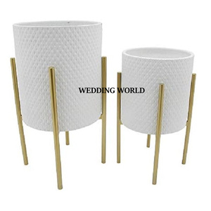 Decorative Set of Three Metal Planter Premium Quality Handmade Planter Top Selling Designer Luxury metal Planter - Product Image 4