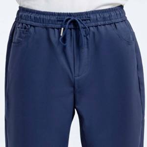 <b>Navy</b> Blue Casual <b>Joggers</b> 100% Cotton Fleece Lightweight Relaxed Fit Breathable Streetwear Trousers Heat-Transfer Printed - Product Image 2