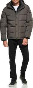 Top Vente Hiver Chaud Unisexe Imperméable Coupe-Vent Puffer Veste À Capuche avec Lettre Impression Avant Sangle Fermeture À Glissière - Product Image 6