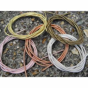 Fil rigide en bullion français Jaseron, couleur or clair, résistant aux hautes températures, fil à broder 3D à coudre avec épingle de sûreté, placage - Product Image 5