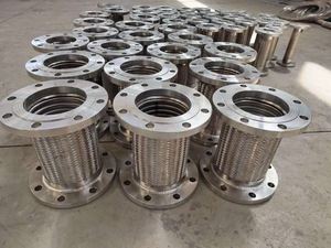 Sản xuất tùy chỉnh SS304 bện lưới kim loại ống linh hoạt kết nối mặt bích - Product Image 2