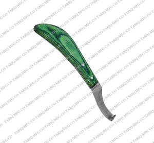 Cuchillo para pezuña de acero inoxidable, herramienta de herrador veterinario, cuchillo para pezuña de caballo de TARIQ MFG CO CE ISO EU - Product Image 6