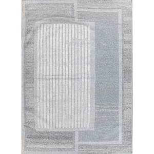 Tapis en polyester tissé plat bleu Al Fresco <span class=keywords><strong>ADPL</strong></span>-1103, tapis moderne abstrait pour intérieur/extérieur, pour usage domestique - Product Image 1