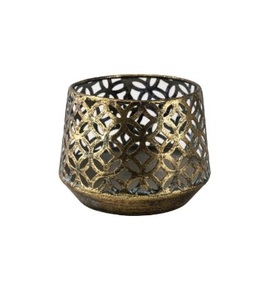 Soporte decorativo de latón marroquí para luz de té de Metal, soporte de luz de té hecho a mano, artículos de mesa de forma redonda de hierro, soporte de luz de té de Metal - Product Image 1