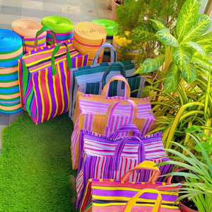 ถุงผ้าไนลอนรีไซเคิลสำหรับตลาดอินเดียถุงช้อปปิ้งทำจากพลาสติกโพลีโพรพิลีนอย่างยั่งยืนถุงซักผ้าผลิตในอินเดีย - Product Image 1