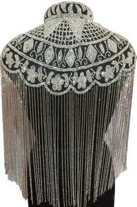 เสื้อคลุมประดับด้วยลูกปัดและเลื่อมประดับด้วยลูกปัดสายที่แขวนอยู่ที่คอเสื้อผ้าเทศกาลสวยงาม - Product Image 2