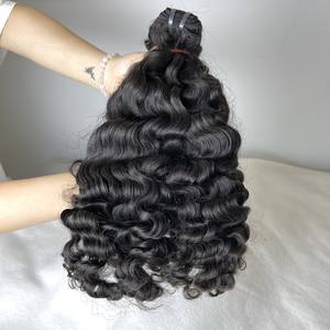 Top 2024 Paquetes de cabello rizado birmano de vapor Extensión de cabello natural tejido de cabello crudo de la fábrica de Vietnam - Product Image 1