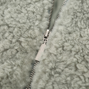 Otoño Invierno personalizado al aire libre a prueba de viento Zip up abrigos cortos de lana de las mujeres - Product Image 6