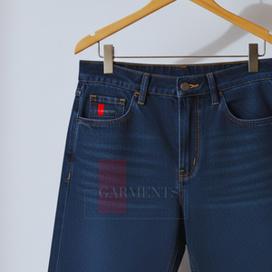 Shorts de Mezclilla para Hombre, Largos hasta la Rodilla, 280 GSM, Logotipo Personalizado, Corte Holgado Informal - Product Image 4