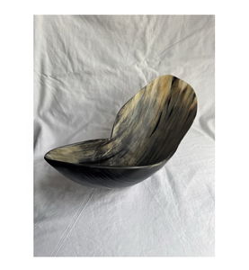 Best Selling Carved Buffalo Horn Natural Color Vintage Salad Fruit Serving Bowl Indian Horn <b>Dinnerware</b> Stocked for Business - Product Image 2