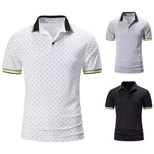 OEM Custom Logo Design Embroidery Printed Men's <b>Polo</b> Shirts High Street Style Cotton Breathable Short Sleeve Man <b>Polo</b> Shirt - Product Image 6