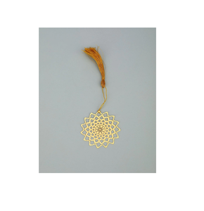 Marque-page fleur ronde en laiton design supérieur papeterie articles de bureau signet en laiton design élégant au taux d'usine - Product Image 1