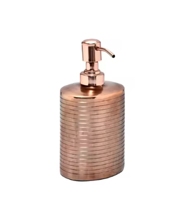 Vente en gros attrayant distributeur de savon liquide pour les mains en métal fini or du fabricant indien distributeur de savon en métal vente à chaud - Product Image 5