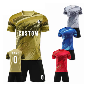 Ropa deportiva de poliéster 100%, camiseta de fútbol de Francia, la última camiseta de fútbol estampada para entrenamiento, conjunto de uniforme impreso con logotipo personalizado - Product Image 2